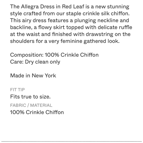 Christy Lynn Allegra Silk Chiffon Maxi Dress Red Leaf Women's Large - Picture 4 of 9